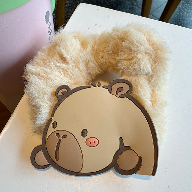 Estilo De Dibujos Animados Unisexo Animal Felpa Liga Para El Cabello display picture 4