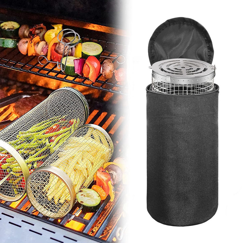 Bbq Cylinder Tote Bag, Bbq Accessories Storage Bag, Round Bbq Cage Storage Bag, Rolling Bbq Storage Bag