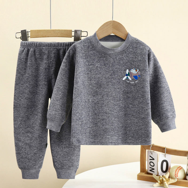 子供用ベルベット保温服セット子供用パジャマ|undefined