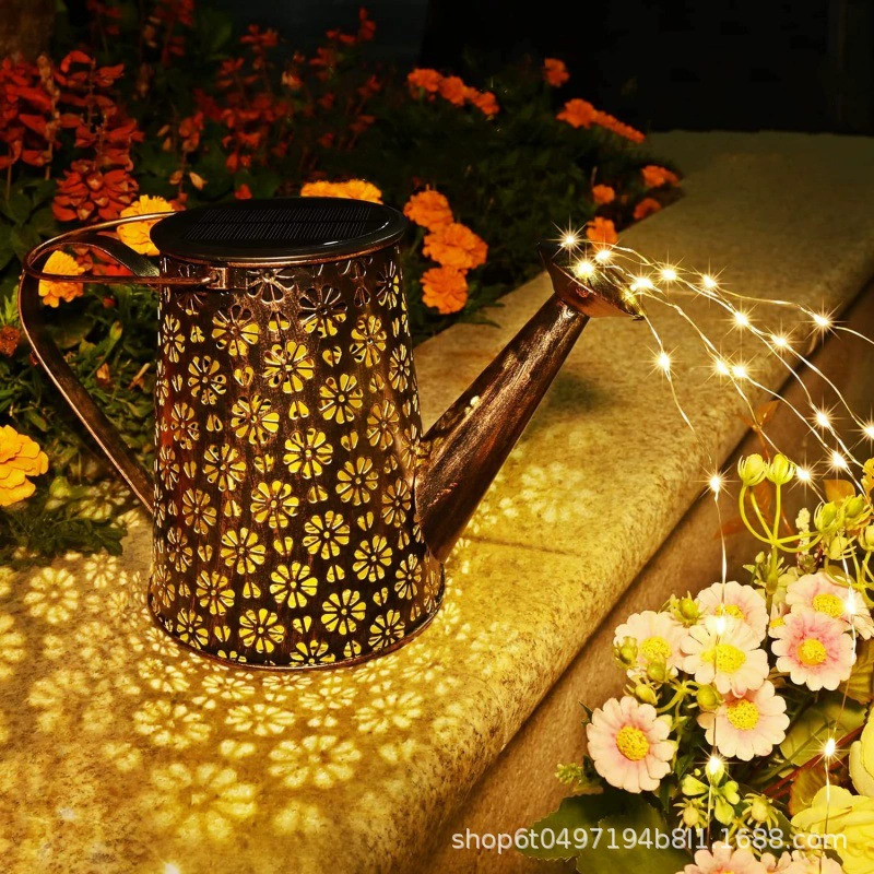 Трансграничная солнечная наружная лампа садовая вилла садовая декоративная лампа солнечная хризантема чайная лампа