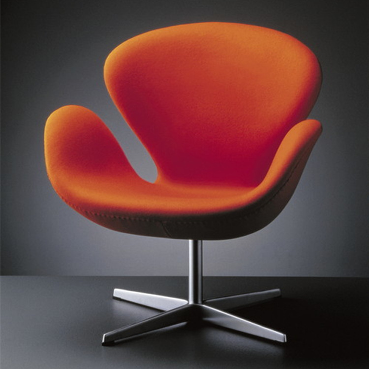 Beauty Swan Chair Flannel Computer Chair Staff Chair Liftable Rotating Eggshell Fabric Rotating Negotiation Office Chair