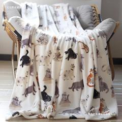 かわいい猫フランネル毛布ソファー毛布シーツ昼寝毛布昼休みエアコン毛布クリスマス毛布