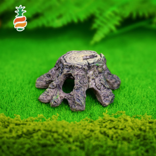 Moss Micro Landscape Jewelry Broken Barrel Tree Root Fish and Shrimp Escape House Resin Farmhouse Flower Pot