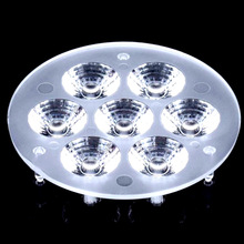 2835透镜 3030筒灯亚克力射灯PMMA磁吸灯70mm-7珠带脚连体LED透镜