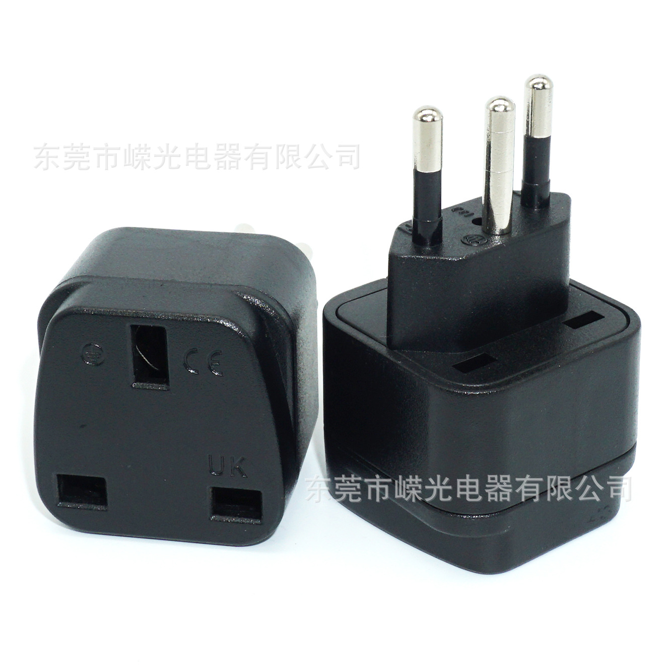 产销UK-13A巴西三脚英规转巴西插头接地CE巴西转英国BS带保护门