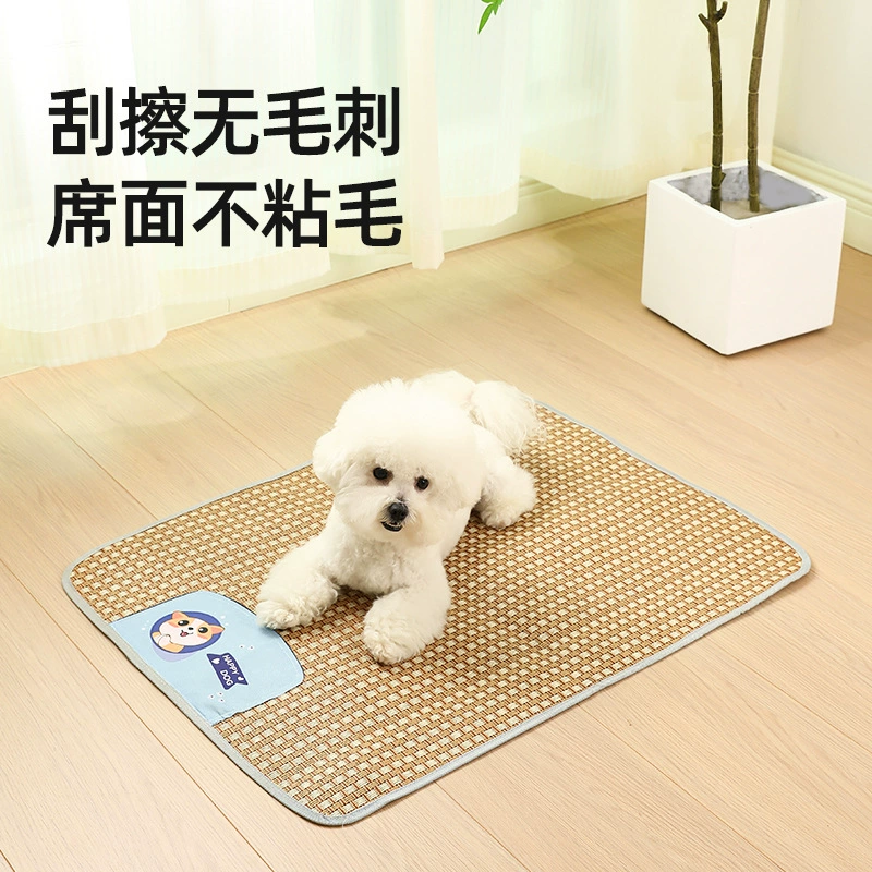 Собачье гнездо Летние коврики Ледяные коврики для домашних животных Поставки кошек собак негабаритные коврики из ротанга дышащие собачьи прохладные коврики оптом