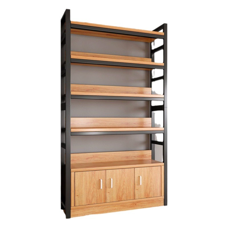 Книжная полка Напольная стеллаж для хранения Простой книжный шкаф Шкаф для хранения Библиотечная полка Многослойная Бытовая