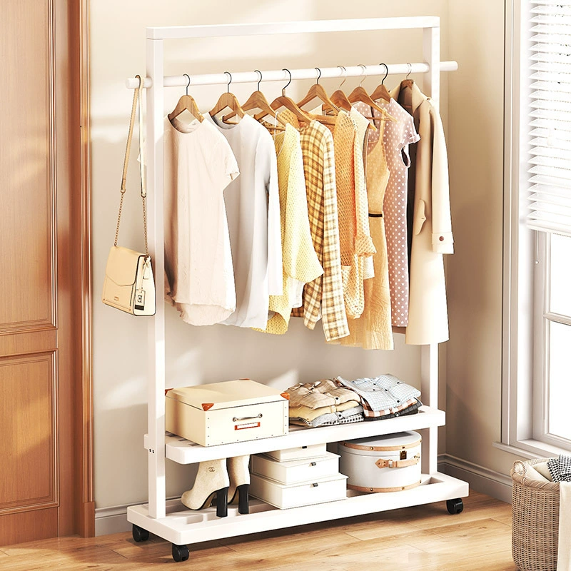 Спальня от пола до потолка вешалка крем ветер бамбуковый вешалка просто не занимает пространство 2024 новый мобильный общежитие