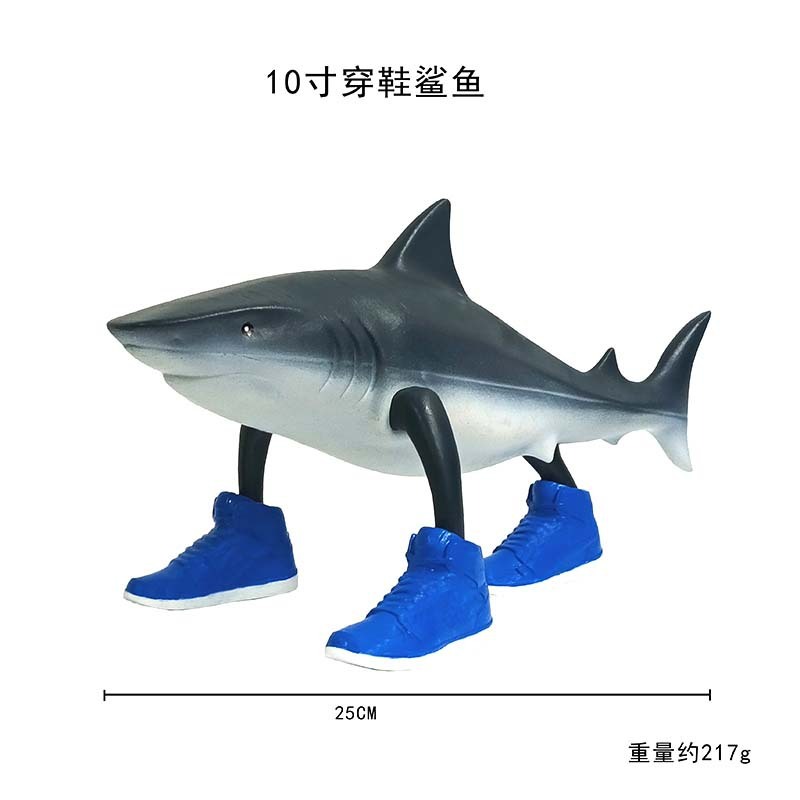 外国山海经海王鲨鱼融合怪手办可拆卸拼装儿童益智玩具模型摆件|undefined