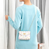 Polyurethane one-shoulder bag, shoulder bag, chain, lock, small bag, suitable for import