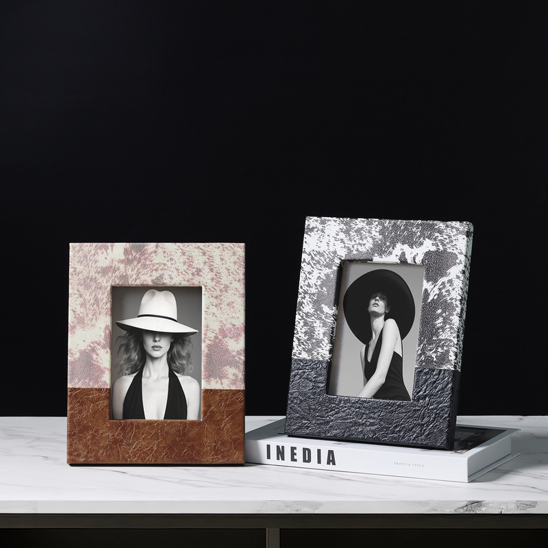 Imitation Horse Hair Leather Color Matching Photo Frame Photo Frame Picture Frame Table Decoration Bedside Table Desk Tv Cabinet Decoration Imitation Horse Hair Leather Color Matching Photo Frame Photo Frame Picture Frame Table Decoration Bedside Table Desk Tv Cabinet Decoration
