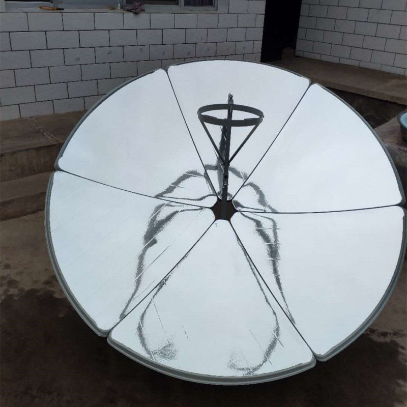 Nuevo tipo de estufa solar para hogares rurales hervir agua para cocinar estufa solar redonda al aire libre