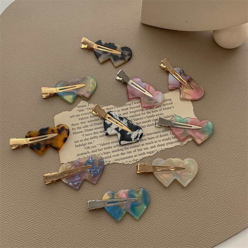 韓國醋酸無痕髮夾側邊劉海夾無痕發卡女網紅化妝頂夾無痕夾子頭飾