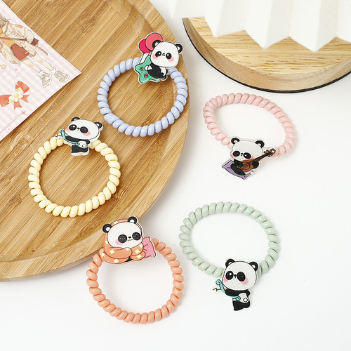 New Hair clip accessories children graffiti panda lollipop line hair bands and lovely little girl cartoon hair babyHair Accessories  head