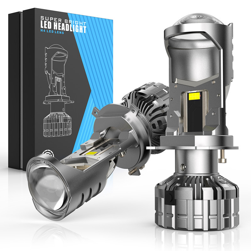 Nuevo V30 lente pequeña H4 color titanio de alta potencia faro LED cerca de uno