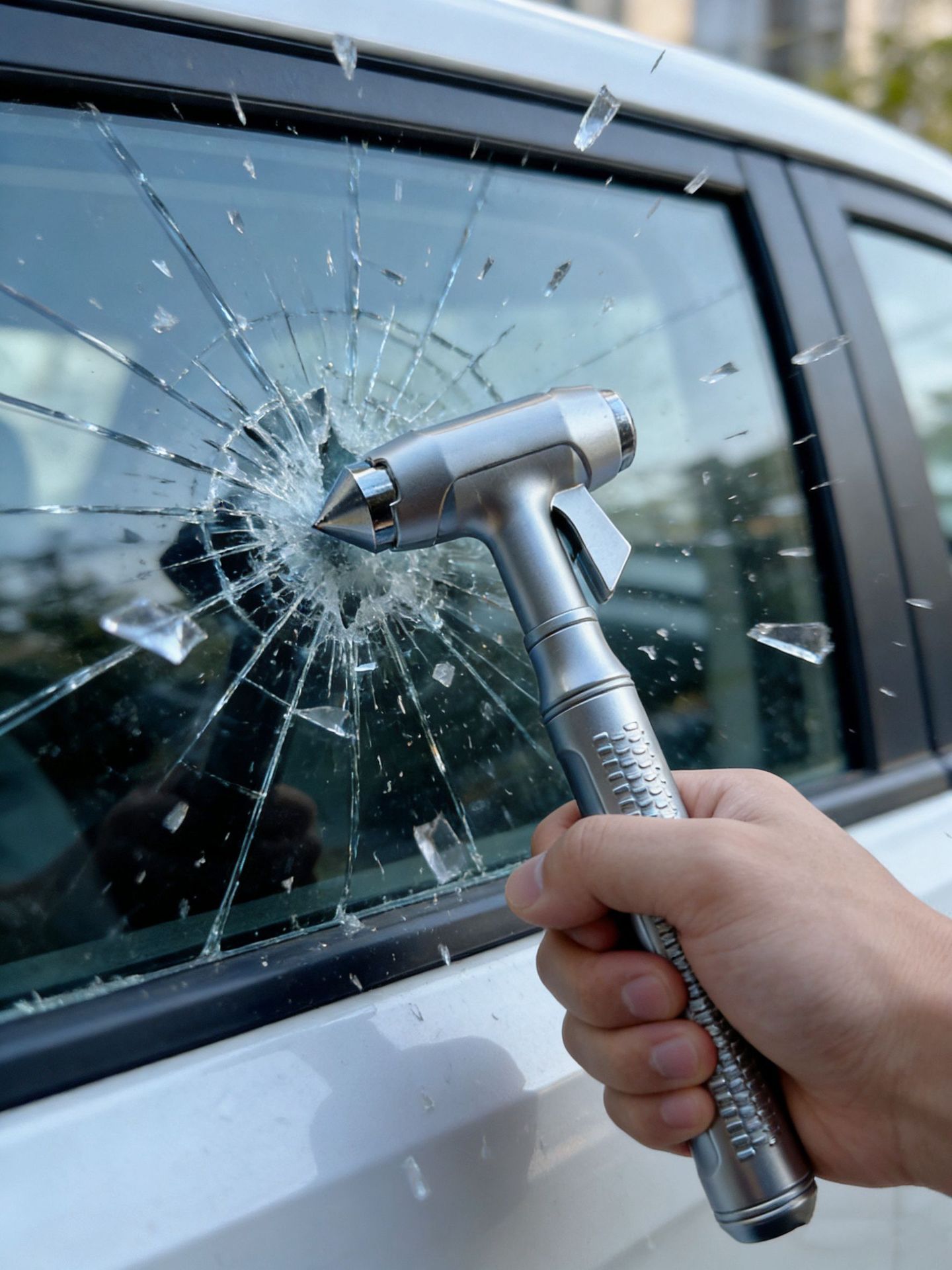 Car Safety Hammer Bus Escape Hammer Long Handle Emergency Window Breaker