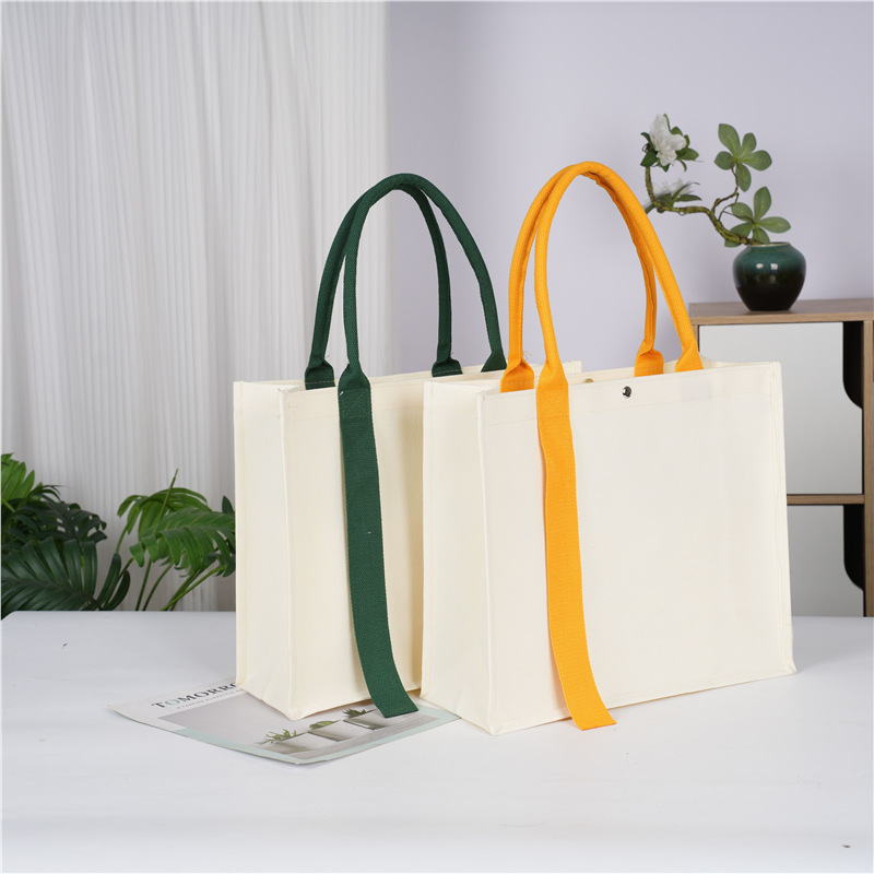 帆布袋定 做托特包帆布包环保袋加厚立体飘袋空白手提袋定 制飘带
