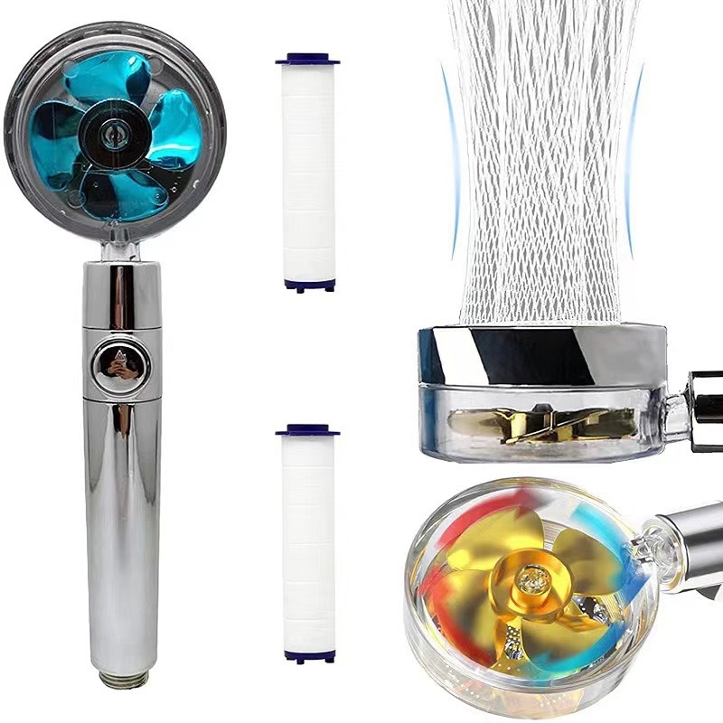 Supercharged Shower Head Small Waist Filtered Shower Head Household Shower Head Handheld Shower Bathroom Bath Fluffy Head