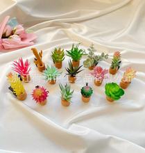 创意多肉仙人掌盆栽汽车空调出风口香水夹车载香薰香棉车内装饰品