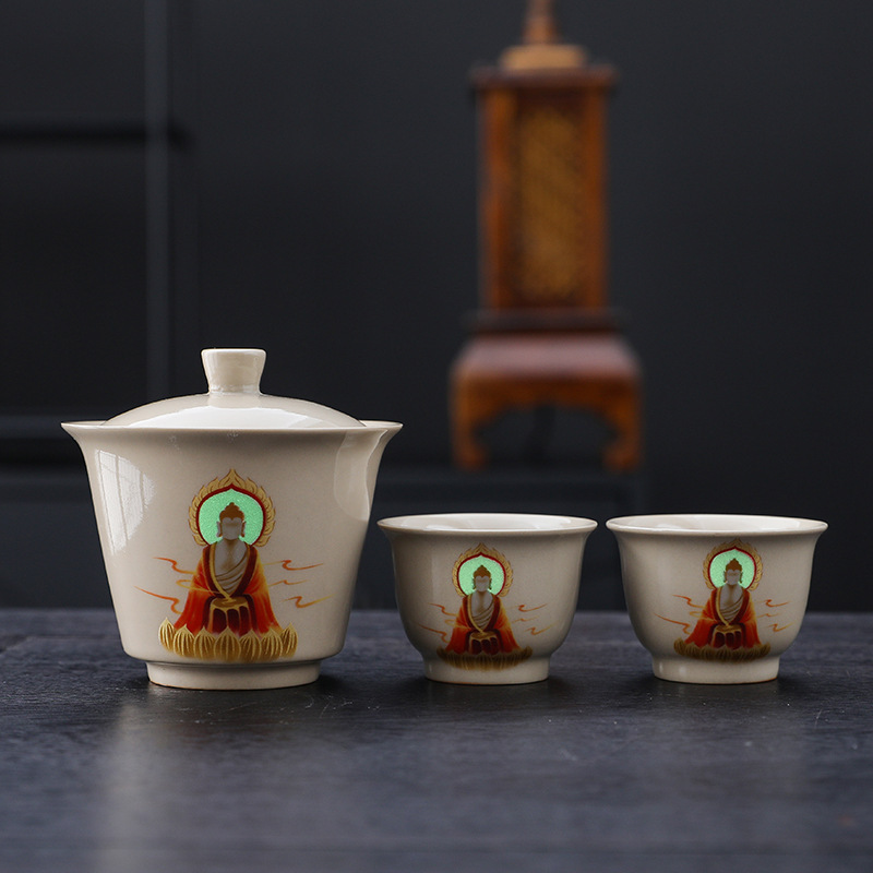 カップレトロ草木灰無相敦煌主人杯陶磁器家庭用工夫茶器個人お茶専用品茗|undefined