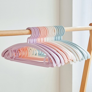 Seamless Clothes Hanger Household Adult Non-slip Plastic Semi-circular Hanger Bold Adult Clothes Hanger Clothes Hanger Wholesale