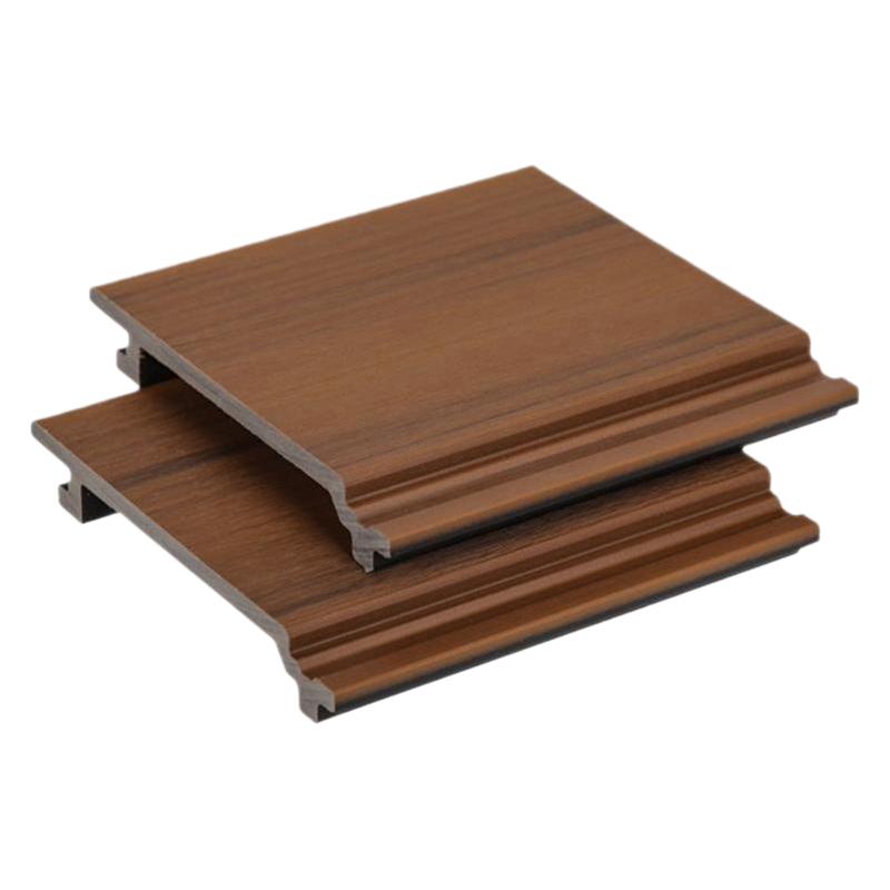 Panel de pared de madera plástica al aire libre Villa exterior Panel de decoración de pared exterior a prueba de humedad Panel de pared de madera plástica al aire libre Material de madera plástica Panel de madera plástica image 5