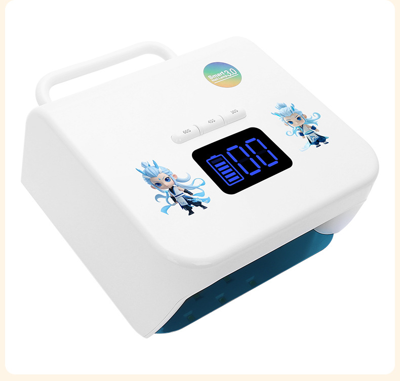 Neue LED-UV-Nagellampe mit Speicherfunktion 220W Hochleistungs-Schnelltrockner für Gel-Nägel schwarz hängende Hände freie LED-Nagellampe