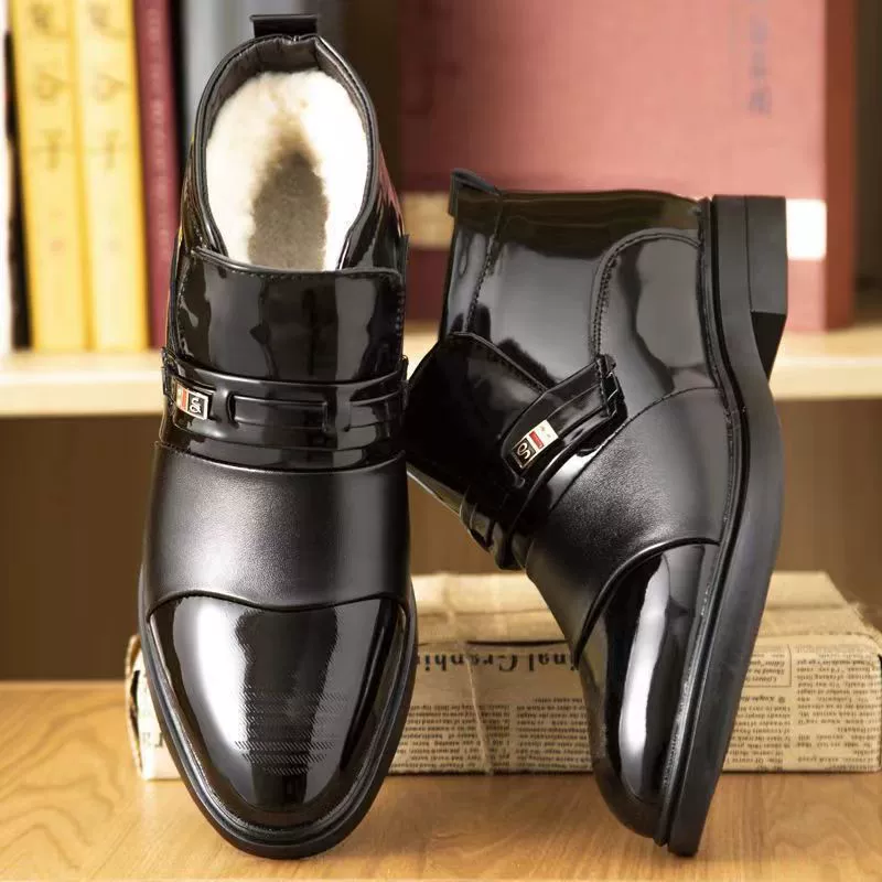 Плюшевая утолщенная сапоги Martin мужская зимняя мужская обувь новая мужская сапоги корейская версия дикая повседневная кожаная обувь хлопчатобумажная обувь