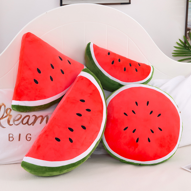 New simulation fruit pillow, watermelon cushion, plush toy, office chair sofa cushion, stuffed doll