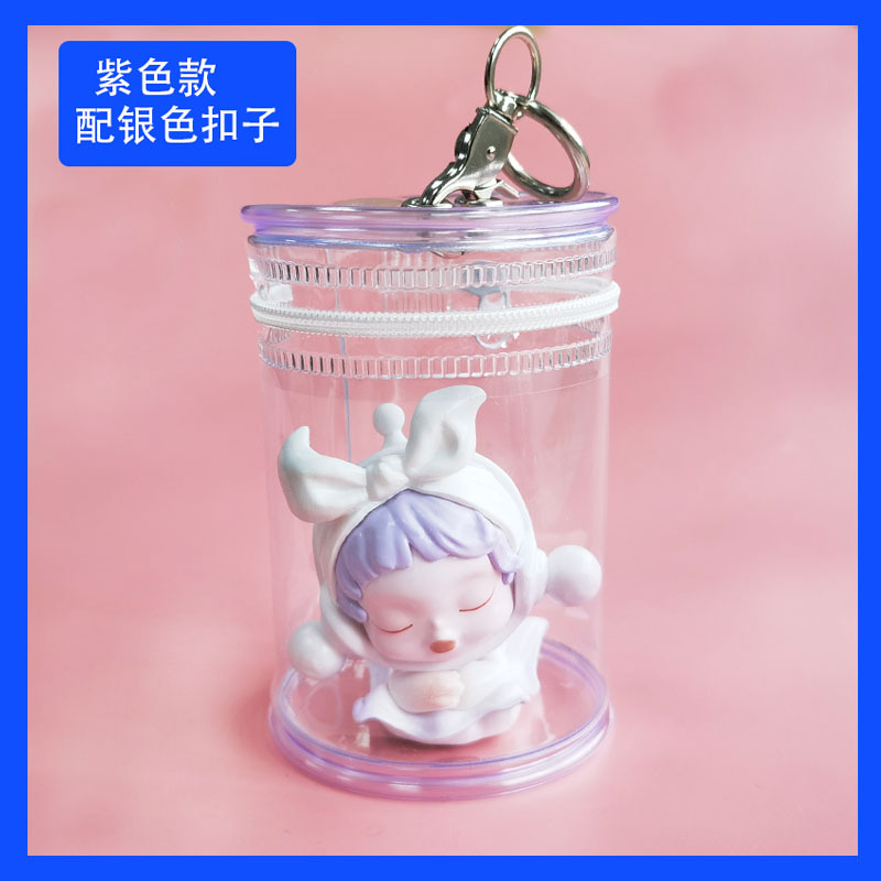 Bolsa de bebé caminando transparente caja ciega bolsa de almacenamiento burbuja bolsa de salida mate cubo bolsa de exhibición leche té cubo bebé bolsa de secado bolsa de bebé