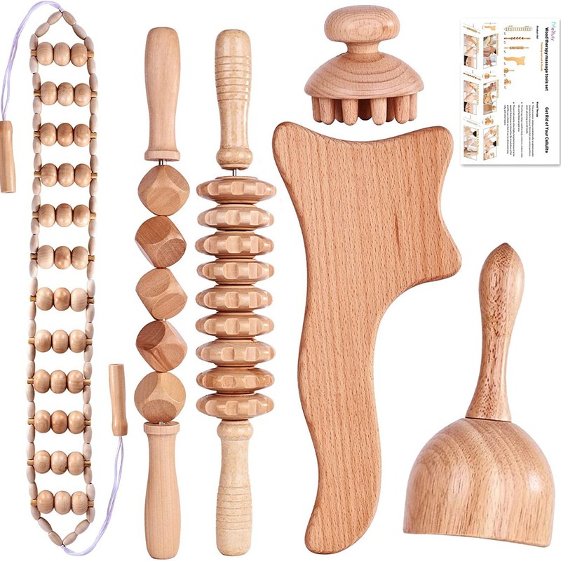 ケヤキのマッサージ器のマッサージセットは杯の筋を掻きます。|undefined