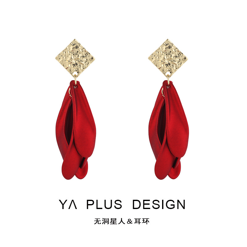 Anting-anting daun telinga koil nyamuk elegan kualitas tinggi tinggi tinggi elegan elegan bergaya Tiongkok anting-anting