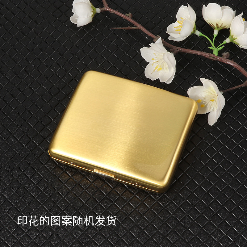 Xifei の新しい 20 パック厚手の特殊金属タバコボックスクリエイティブ鉄クリップ耐圧性と防湿性の薄いタバコボックス直販|undefined