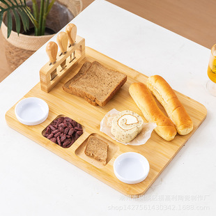 Amazon West Point Chopping Board Multifunctional Bamboo Board Chopping Board Cross-border Bamboo Cheese Board with Drawer Cheese Pizza Board