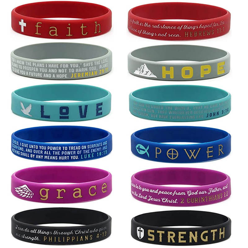 Pulsera de silicona cóncavo-convexo Impresión logotipo personalizado letras láser caucho muñeca Correa fabricante color sólido luminoso deportes pulsera