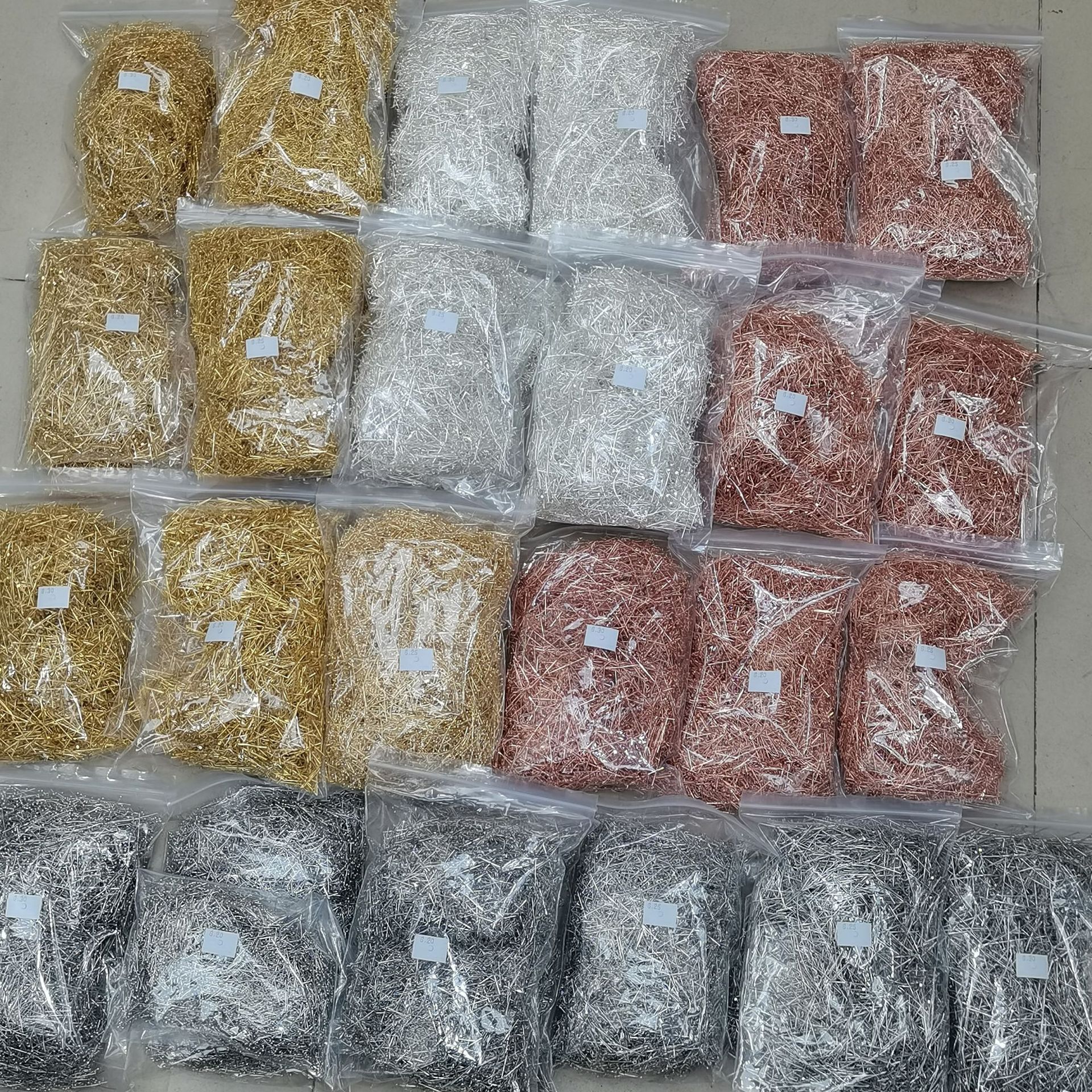 18k 14k envuelto en oro de color que preserva la aguja de nueve caracteres aguja en forma de t aguja de bola DIY hecho a mano de cobre con cuentas de aguja accesorios de joyería material