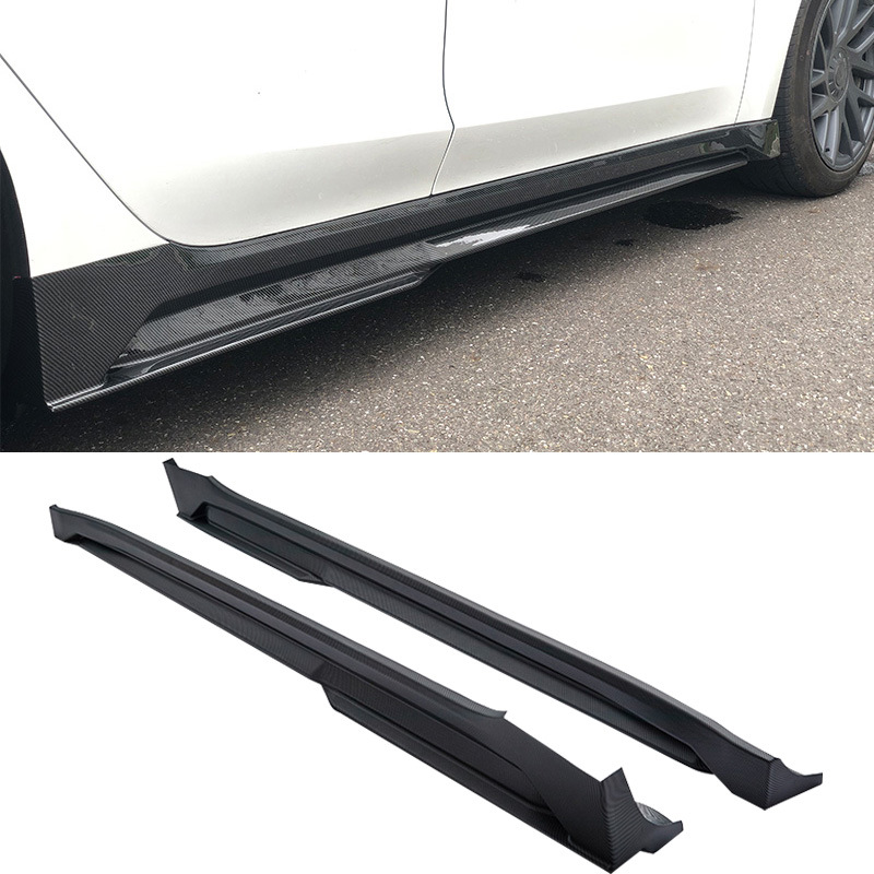 Suitable for rejuvenating the new version of Tesla Model3 side skirt modification surround trim lever protection high-performance spoiler
