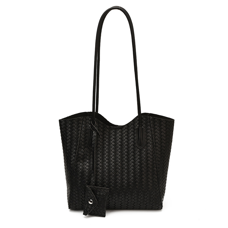 Bolso de mujer 2026 nuevo estilo transfronterizo de alta calidad tejido de moda canasta de verduras de hombro bajo la axila bolso de madre