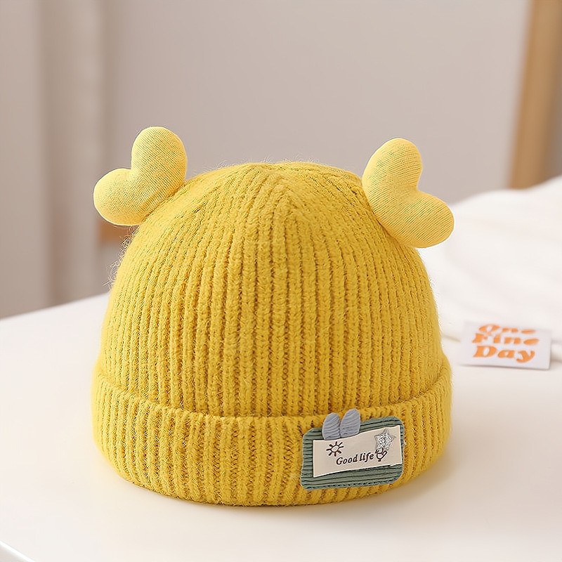 복숭아 하트 - 노란색