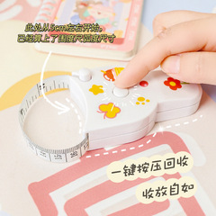 Circumference ruler measurement three-dimensional ruler fitness ruler waist ruler measurement arm bust leg tape ruler automatic contraction soft ruler
