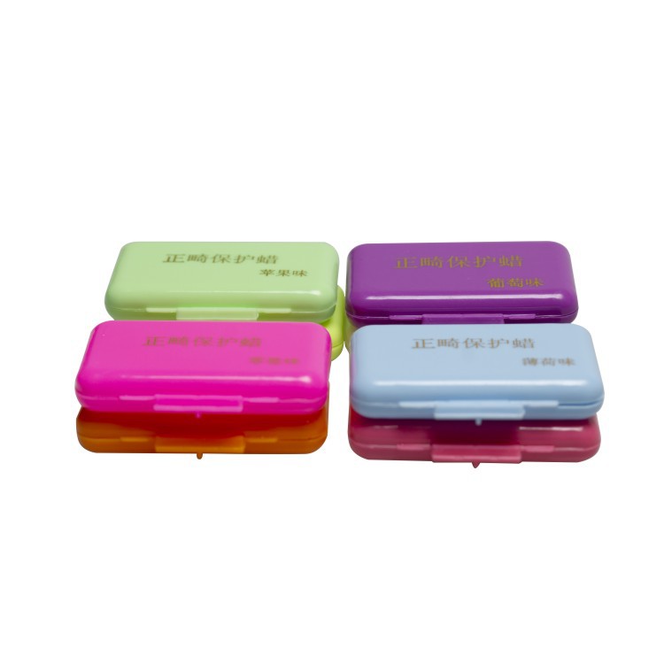 Dental de protección de cera corrector retenedor llaves lubricante cera bandeja ranura cera fruta sabor frenos cera