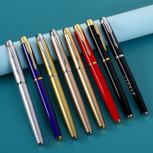 Black Signature Pen metal business gel pen gift advertising signature pen in stock wholesale printed logo ballpoint pen