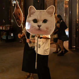 宠物kt板婚礼猫咪狗狗宠物迎宾牌手举牌手持拍照道具kt板