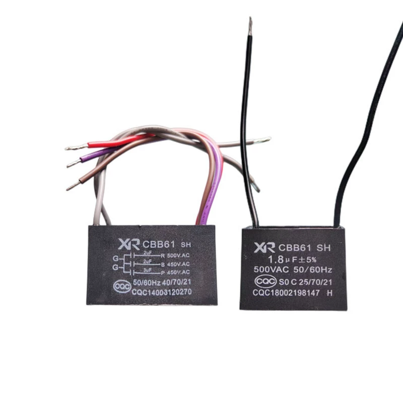Пусковой конденсатор для вентилятора CBB61 SH 1,5/1,8 мкФ, медленная скорость вращения вентилятора, не вращается, аксессуары для потолочного вентилятора