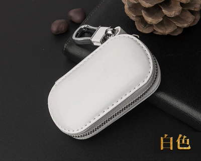 Static Rod/Key Bag and women business zipper - white