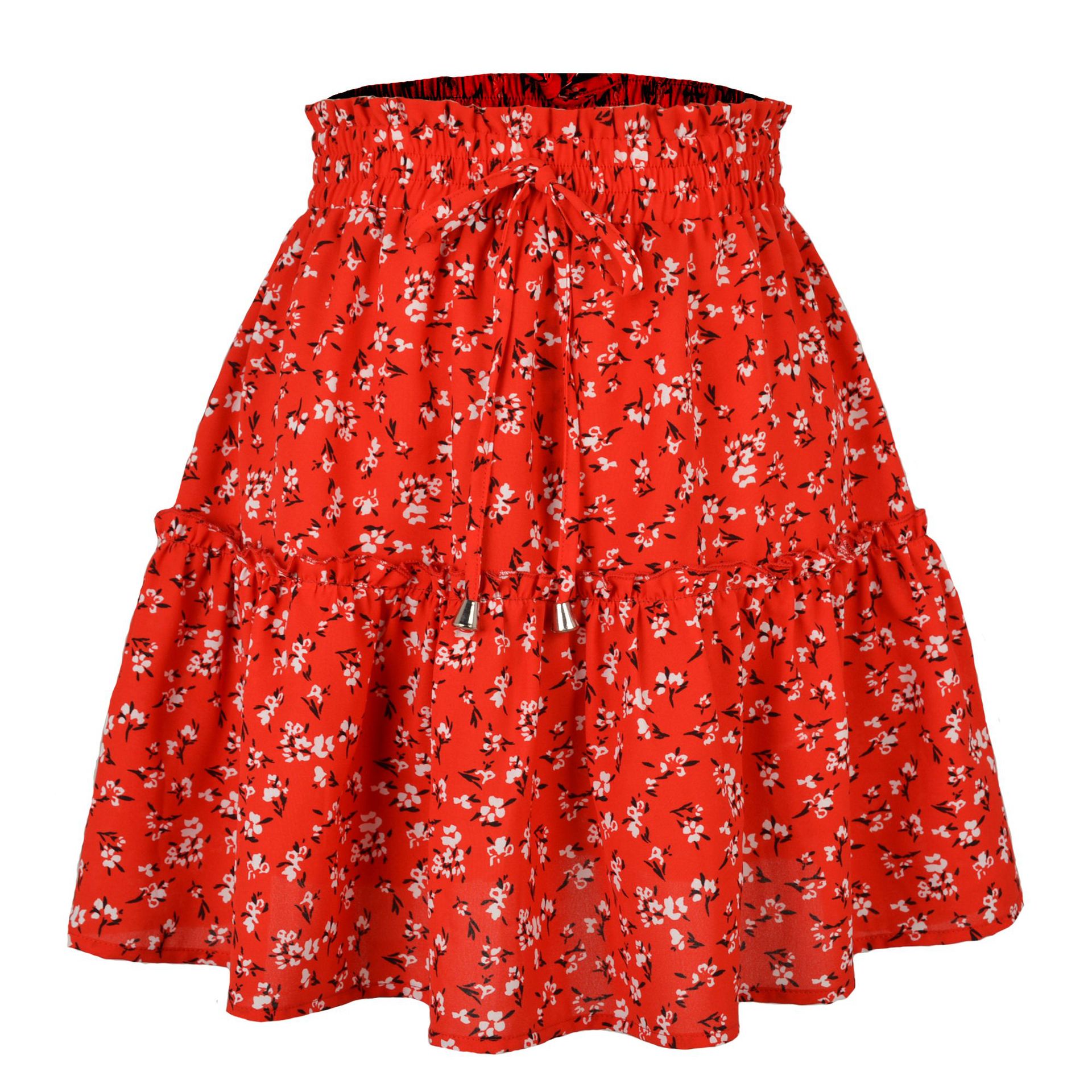 Small Floral A-line Short Skirt Nihaostyles wholesale clothing vendor NSLDY76319