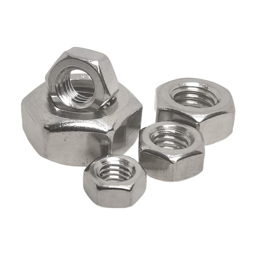 Factory wholesale 304 stainless steel hexagonal nuts DIN934 carbon steel galvanized M6M3M5M8 external hexagonal nuts