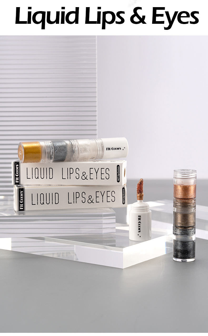 Cross-border bestseller Fit Colors3: Smoky Eye Water, Eyeshadow Diamond Liquid, Pearlescent Fine Sparkling Eyeshadow Liquid, Lip Gloss undefined