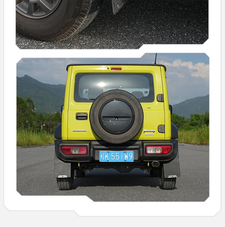Suitable for 19-26 Models 3-Door/5-Door Jimny Fenders Jimny Fenders Car Modification Splash-Proof Mud-Proof and Dirt-Proof