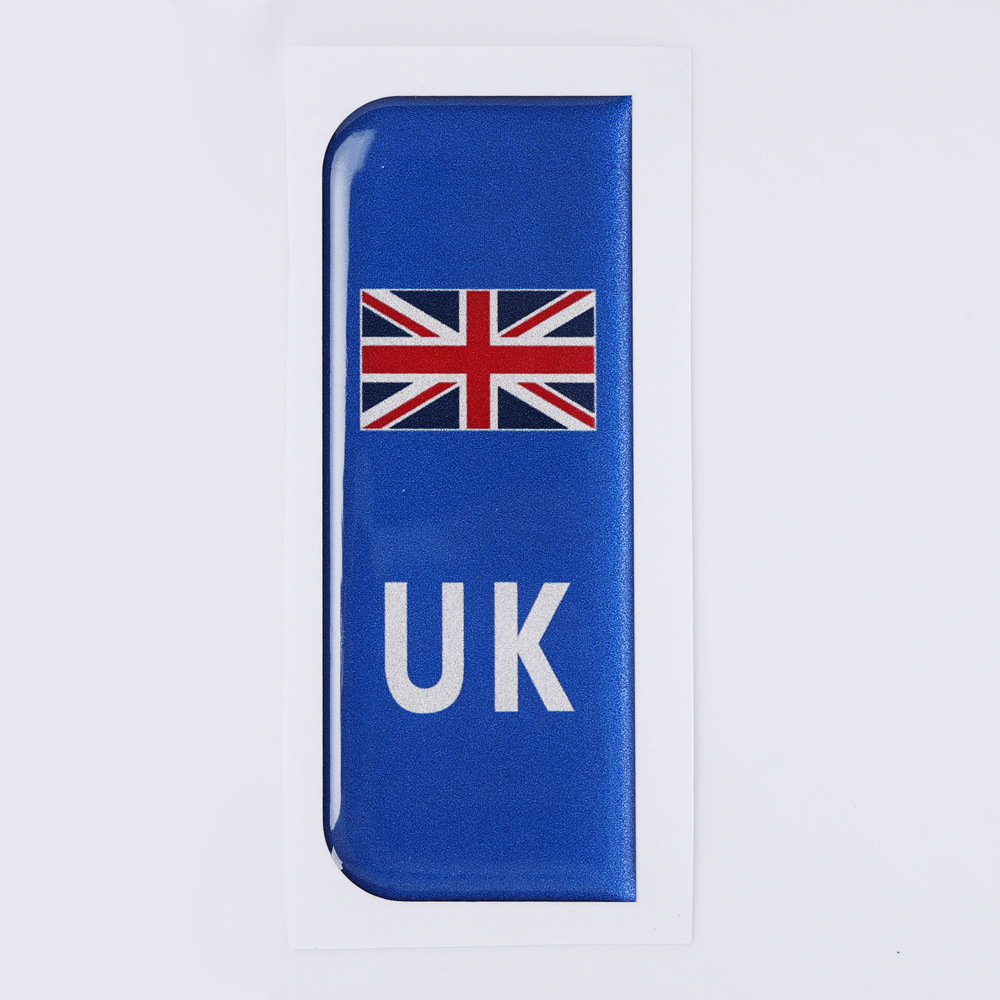 UK UK matrículas de automóviles pegatinas para conducir en Europa de calidad vinilo pegatinas 3D estereoscópicas UK pegatinas de automóviles image 9